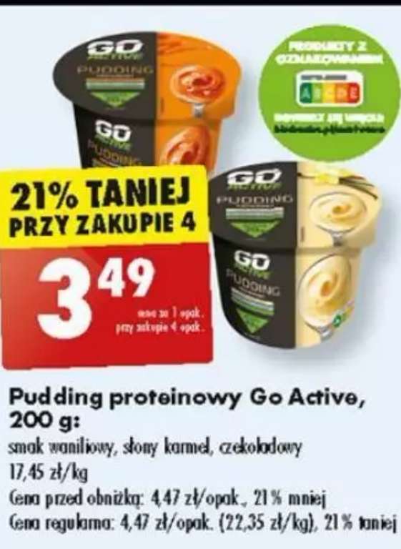 Pudding proteinowy Go Active @Biedronka