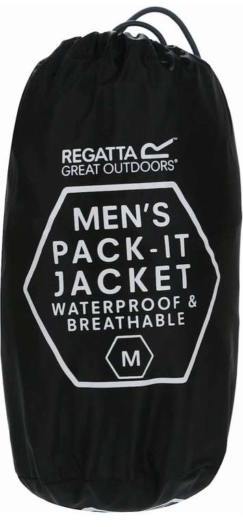 Męska kurtka przeciwdeszczowa Regatta Pack It III + worek • M do XXL • darmowa dostawa dla Prime