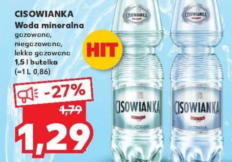 Woda mineralna Cisowianka @Kaufland