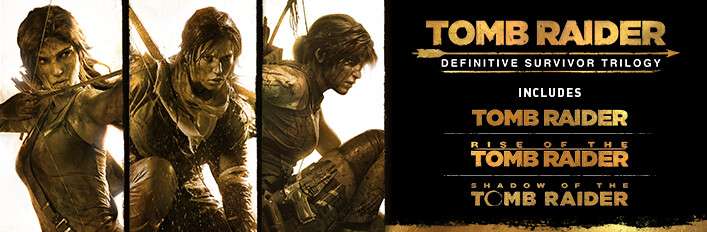 Duży Zestaw Lara Croft z dodatkami - Shadow of the Tomb Raider: Definitive Edition, Rise of the Tomb Raider 20 Year Celebration