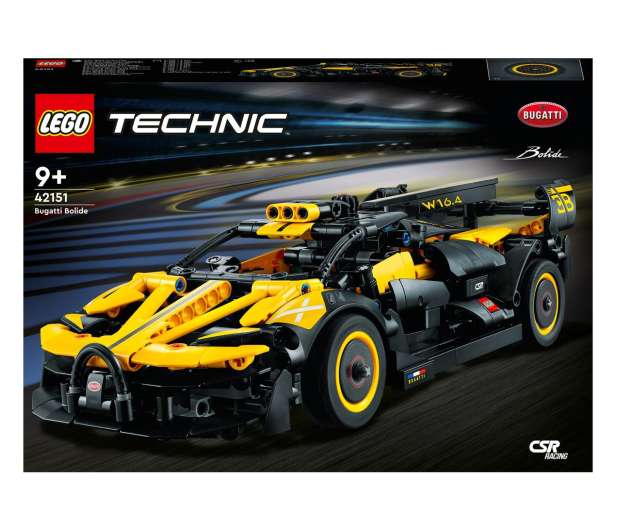 LEGO Technic 42151 Bugatti Bolide (905 elementów) + darmowa dostawa (katalogowa 240 zł)