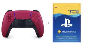 Czerwony kontroler Pad SONY PS5 DualSense kontroler czerwony + Playstation Plus 90 dni