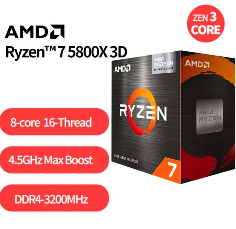 Procesor AMD Ryzen 7 5800X3D AM4