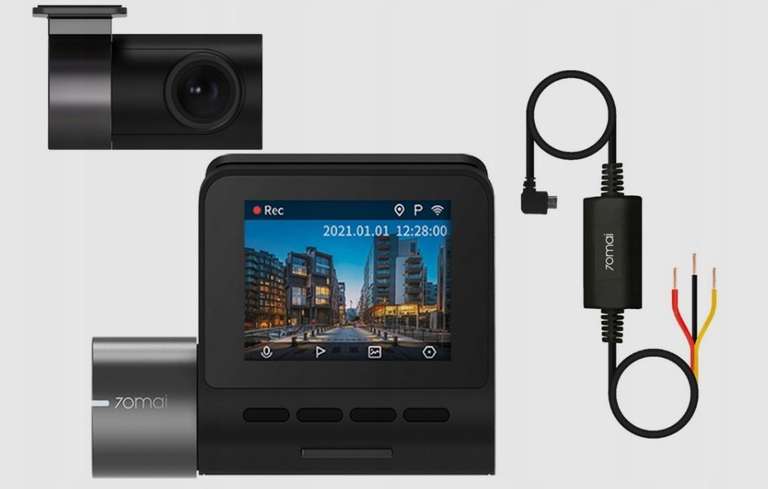 Wideorejestrator 70mai A500S Dash Cam Pro+ + kamera tylna RC06 + UP02