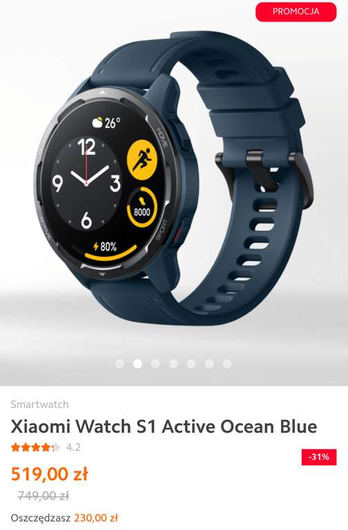 Smartwatch Xiaomi S1 active