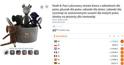 Noah & Paw cały sklep z błędami przewalutowania...