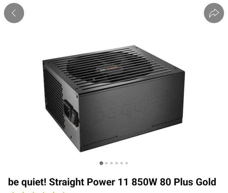 Zasilacz be quiet! Straight Power 11 850W 80 Plus Gold w aplikacji