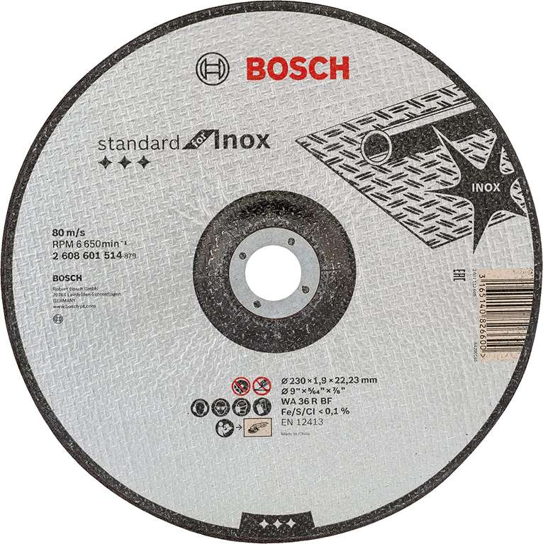 Bosch Professional Tarcza tnąca wygięta standard do Inox (do stali Inox, 230 x 1,9 mm, akcesoria do szlifierek kątowych)