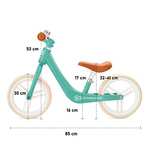 Rower biegowy FLY PLUS regulacja wysokości siodełka, koła 12", 2.65kg, rama z magnezu, retro, zielony 44,33 Eur