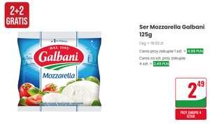 Ser Mozzarella Galbani 125g 2+2 gratis @Dino