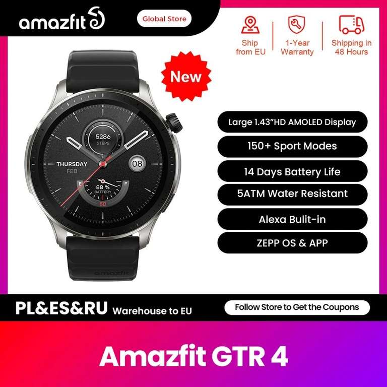 Amazfit GTR4 141,28$
