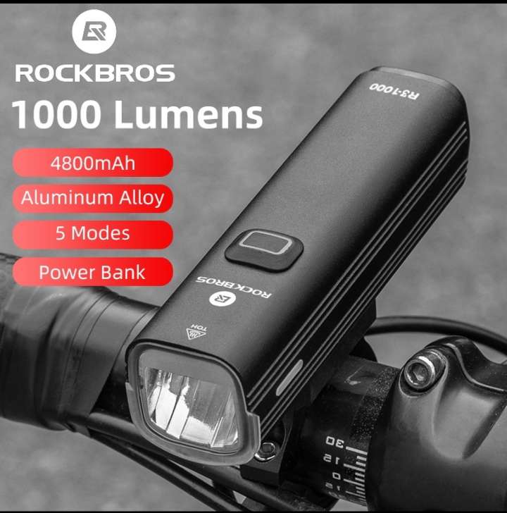 Lampka rowerowa Rockbros R3 1000