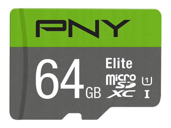 Karta pamięci PNY Elite MicroSDXC 64GB 100MB/s P-SDUX64U185GW-GE, odb.os. 0zł