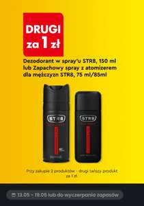 STR8 dezodorant w sprayu lub z atomizerem - drugi za 1zł (7zł lub 10,50zł za 1) @ Biedronka