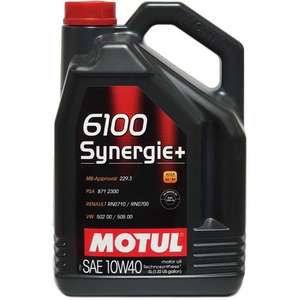 Olej silnikowy Motul 6100 Synergie+ 5Litrów 10W40 API:SN/CF (0zl odbiór w sklepie)