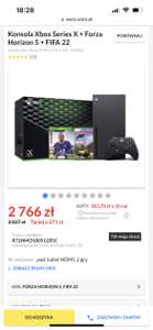Konsola Xbox Series X + Forza Horizon 5 + FIFA 22