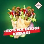 Z okazji Otwarcia Bafra Kebab Konin Drugi Kebab 50% Taniej oraz dla 100 zamówień Pepsi Gratis!!!