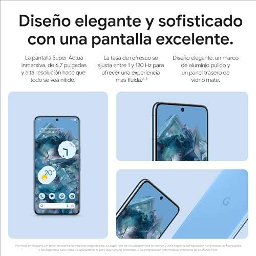 Smartfon Google Pixel 8 Pro 128GB czarny, niebieski, kremowy (256GB - 3.966 zł) - 812.21€