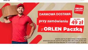 Drogeria OLMED darmowa dostawa MWZ 49 zl Orlen Paczka