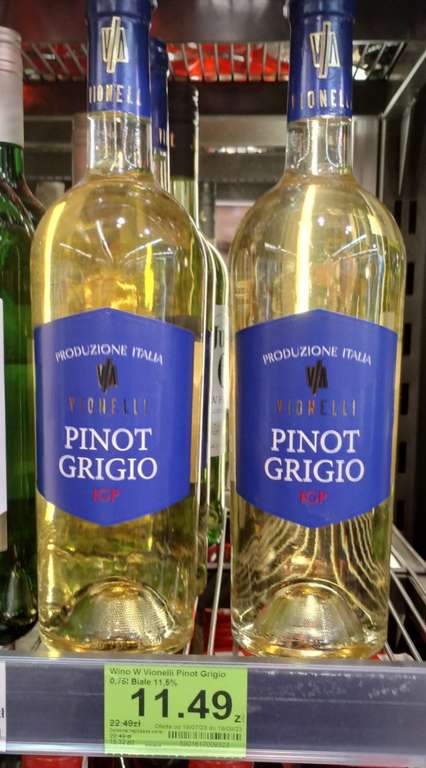 Wino Vionelli Pinot Grigio 750ml białe 11,5% @Dino