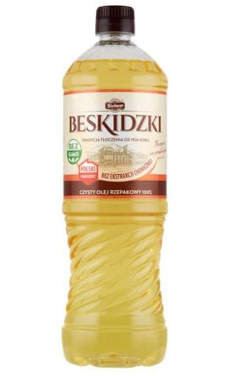 Olej rzepakowy Beskidzki 1l (przy zakupie dwóch but. z kartą Moja Biedronka)