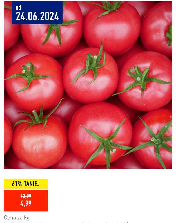 Pomidory malinowe polskie kg klasa 1 aldi