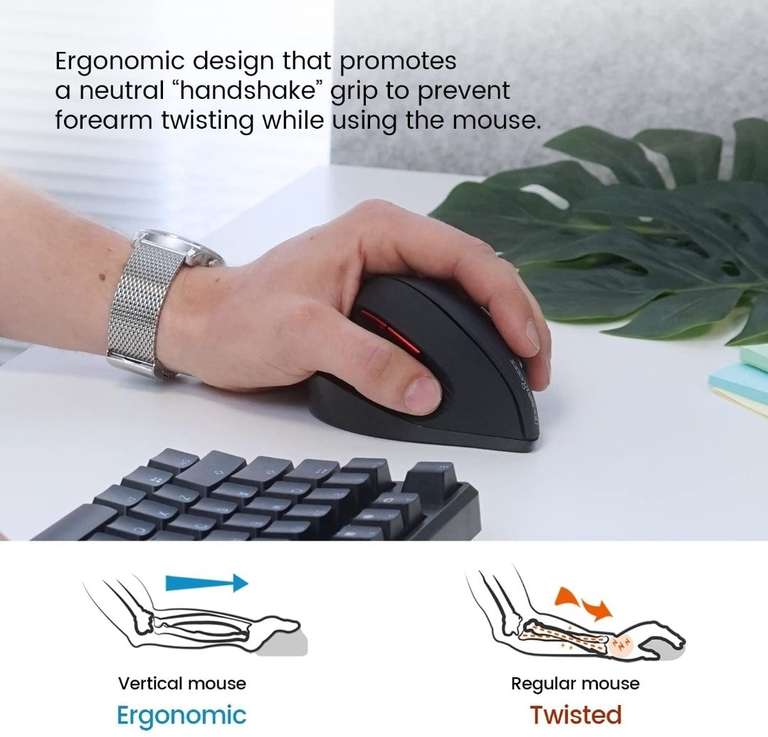 Mysz ergonomiczna dla leworęcznych