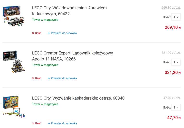 -10% na zabawki w Smyku (online), np. LEGO 10266 327.6 zł, 60432, gry planszowe Parki, Wahadło, Scoot & ride (przy zakupie min. 2 z listy)