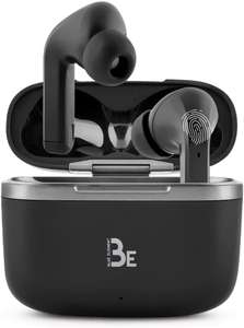 Be Live bezprzewodowe słuchawki Bluetooth 5.1 z dźwiękiem stereo, 2 wbudowane mikrofony, sterowanie dotykowe, 16H