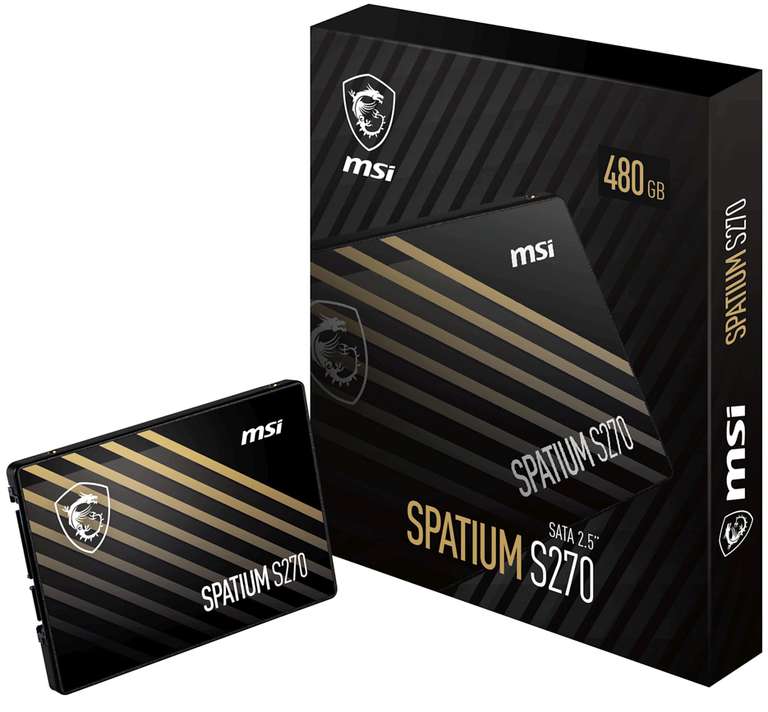 SSD MSI S270 480GB TLC 5 lat gwar. (TBW 250TB) dysk 2,5'' SATA