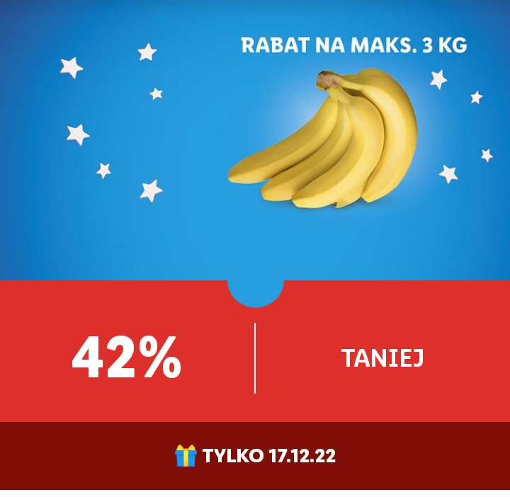 Banany 3.99zł aplikacja Lidl Plus
