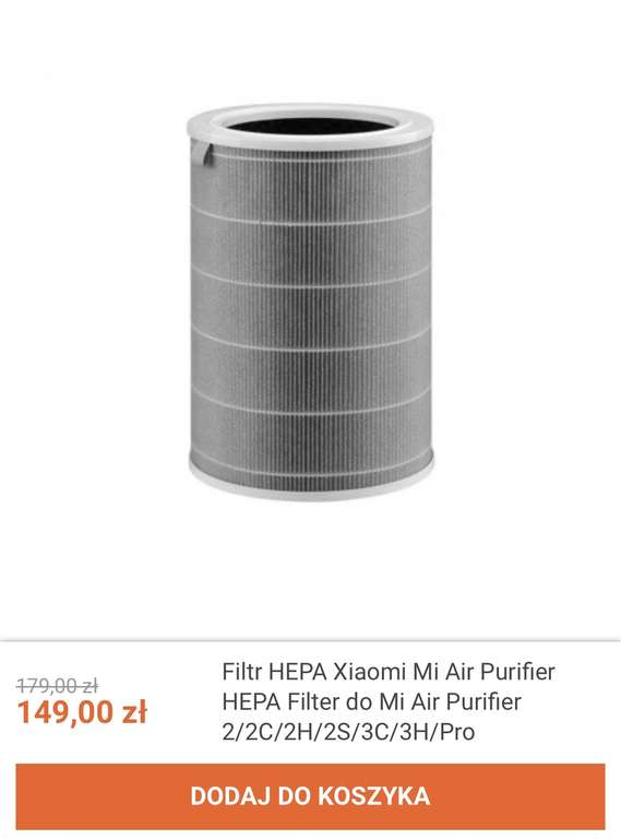 Filtr HEPA Xiaomi
