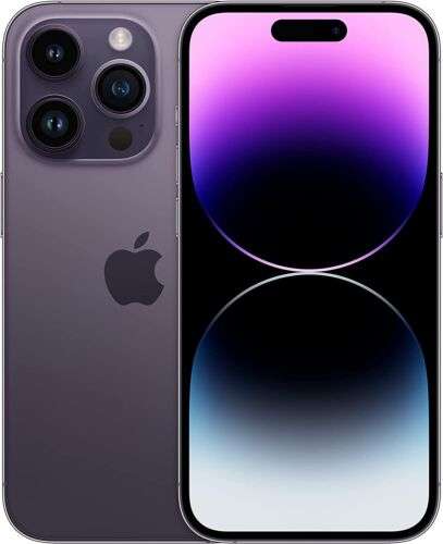 Smartfon Apple iPhone 14 Pro - 128 GB [ 1019 € + 8,90 € wysyłka ] fioletowy, czarny