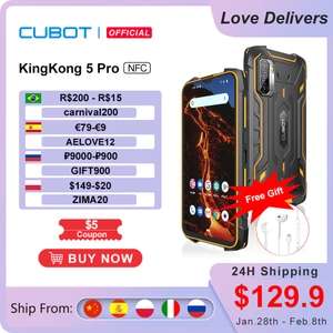 Smartfon Cubot KingKong 5 Pro 8000mAh 4+64GB za $135.93 z wysyłką z Polski @ Aliexpress
