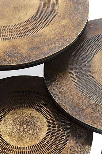 Kare Designerskie stoliki pomocnicze Marrakesh 3-częściowy zestaw, 59 x 48 x 48 cm, szare [Używane- W idealnym stanie] 199.21€