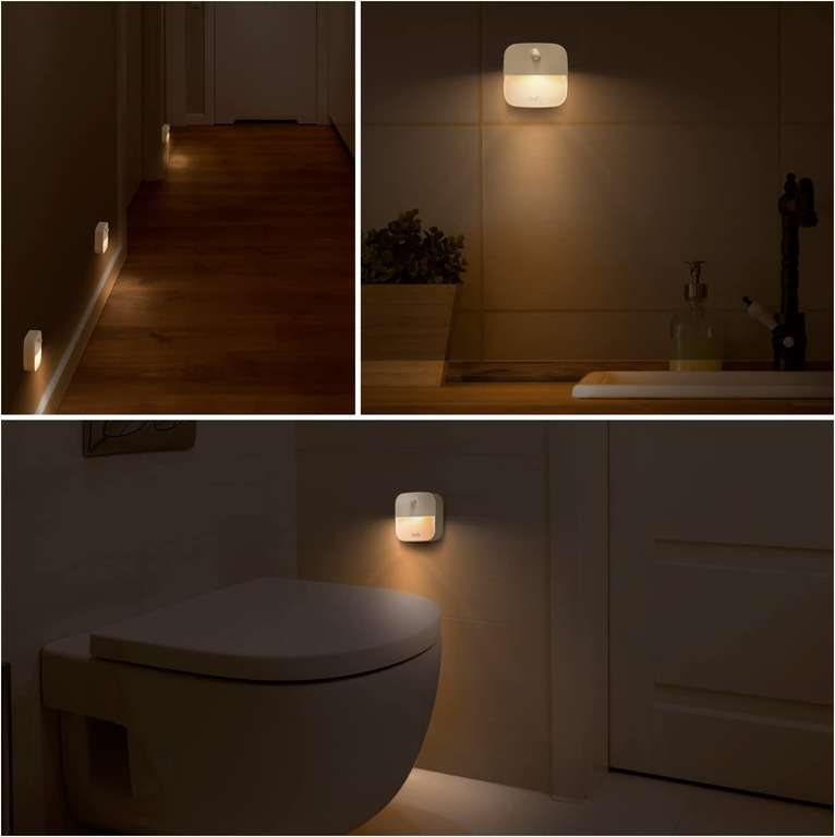 eufy Lumi 3-packs zestawy lampek nocnych LED z czujnikiem ruchu, automatyczne włączanie/wyłączanie w amazon.pl