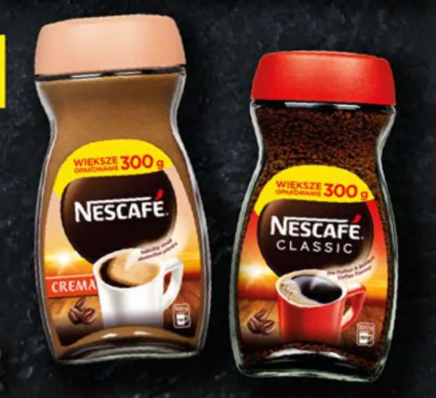 Kawa Nescafe Classic 22,99 zł/op, Crema 23,99 zł /op. 300g @Lidl