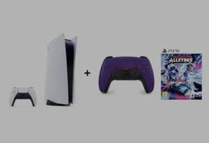 Konsola PS5 825GB + Destruction AllStars PS5 + DualSense kontroler Galactic Purple