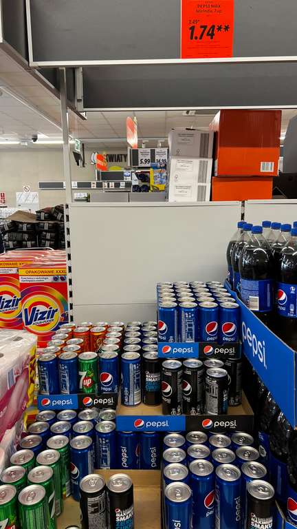 1+1 Pepsi, Pepsi Max, Mirinda, 7up za 1,74 zł przy zakupie 2 szt.