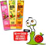 Bob Snail Vegan Candy Multifruit Batony - 30 zdrowych przekąsek pakowanych pojedynczo