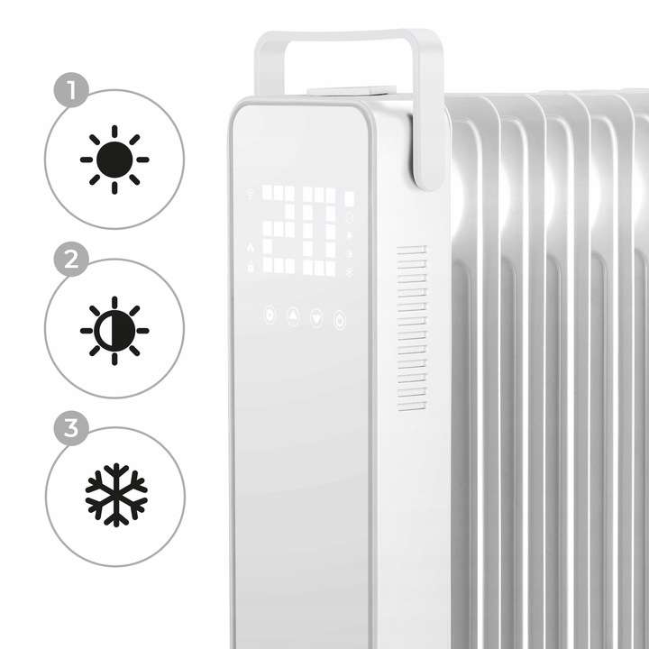Elektryczny grzejnik olejowy MOZANO Smart Heater 3000W (Wifi, do 40m2) @ Allegro