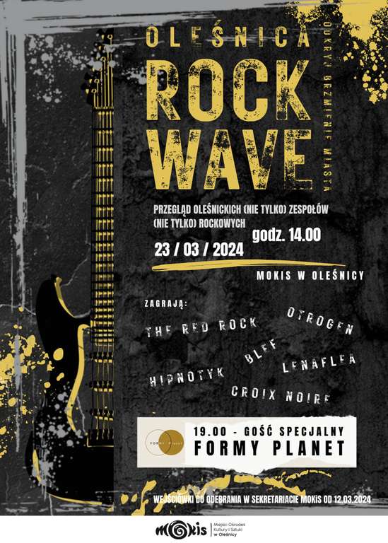 Odbierz bezpłatne bilety na koncert Oleśnica Rock Wave