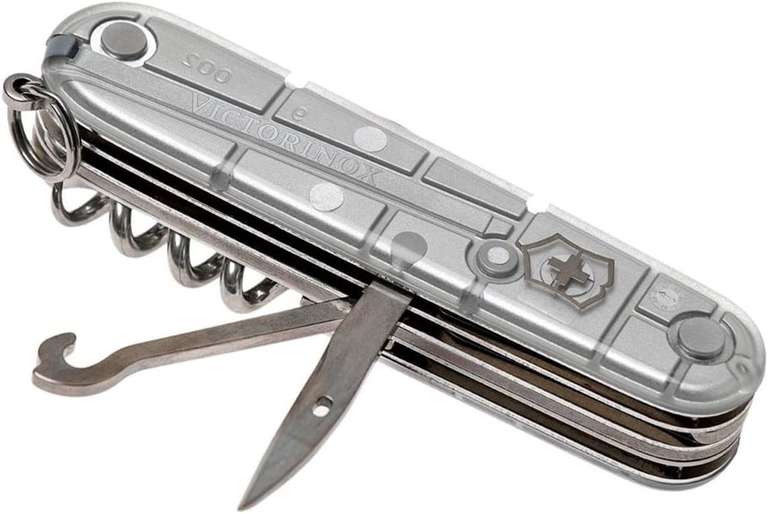 Victorinox Scyzoryk Huntsman transparent (15 funkcji, duże ostrze, nożyczki, piła do drewna, śrubokręt)