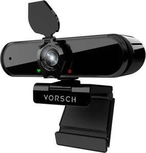 Kamera Internetowa VORSCH - 1080p z mikrofonem i osłoną, szeroki kąt widzenia 110 ° - do komputera, laptopa
