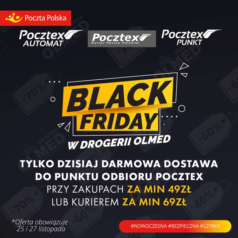 Black Friday Poczta Polska - promocyjne ceny na listy oraz filmy od Św. Mikołaja i inne.