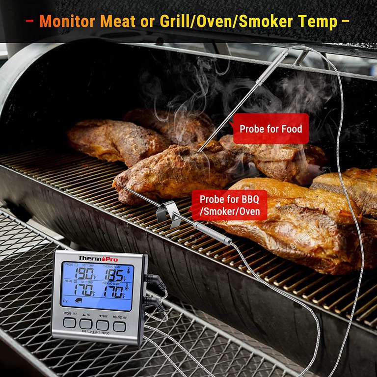 Termometr ThermoPro Tp-17 dwie sondy do wedzenia, warzenia, gotowania grilla