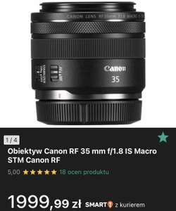 Obiektyw Canon rf 35mm F1.8