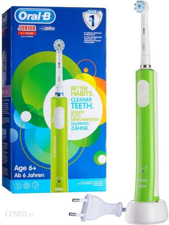 Oral-B Junior Zielona elektryczna szczoteczka do zębów dla dzieci