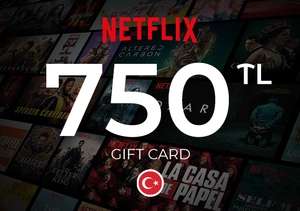 Karta przedpłacona Netflix TR (VPN) o wartości 750 lir (3 miesiące 4K UHD / 4 konta) @ Gameseal