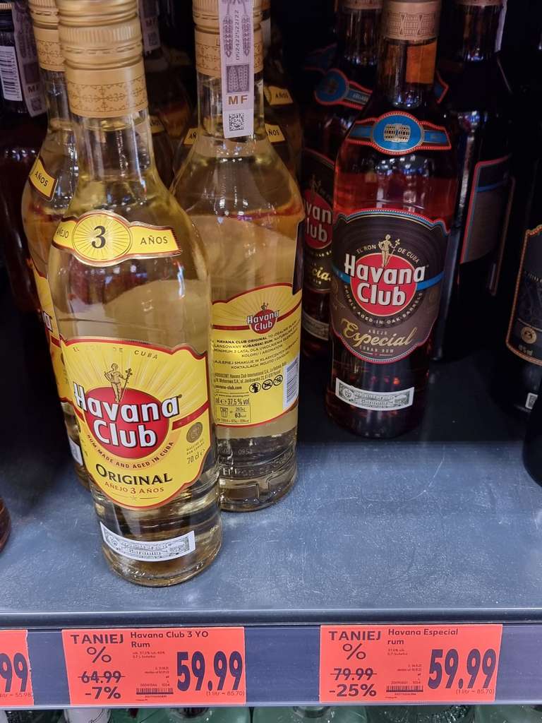 Havana Club Especial rum | Havana Club 3 YO rum 0.7l 37.5% Kaufland Gocław